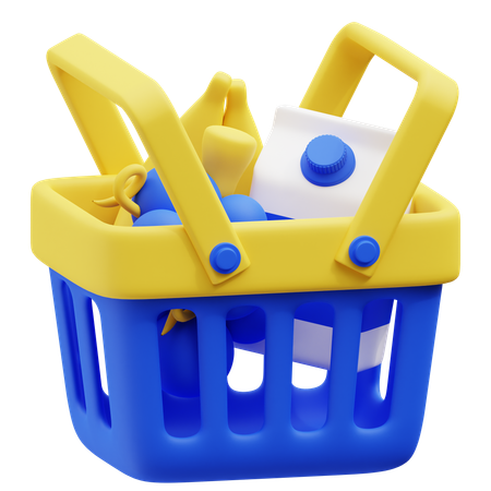 Basket Shop  3D Icon