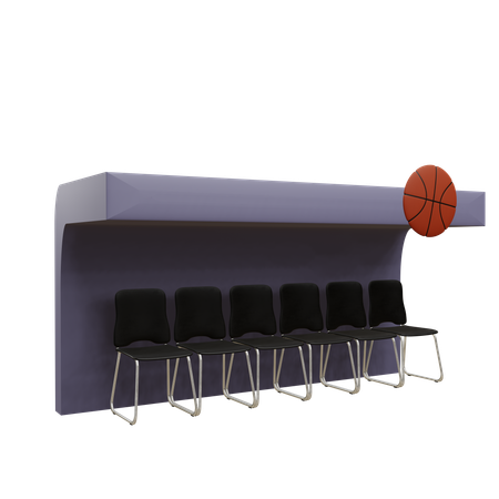 Posto sostitutivo per il basket  3D Icon