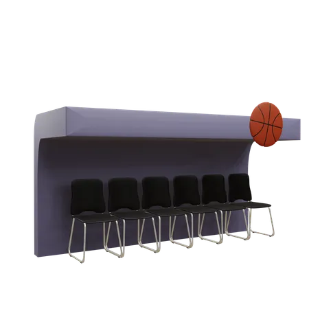 Posto sostitutivo per il basket  3D Icon