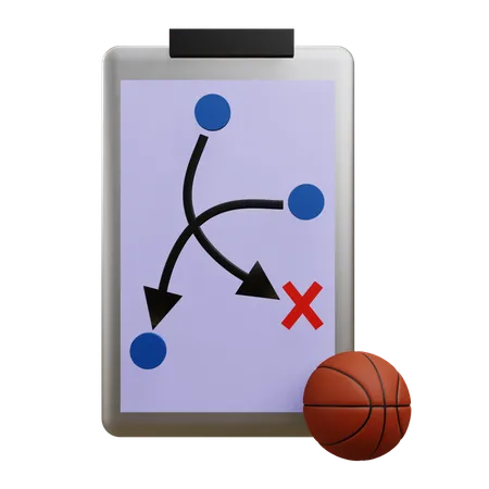 Strategia del basket  3D Icon