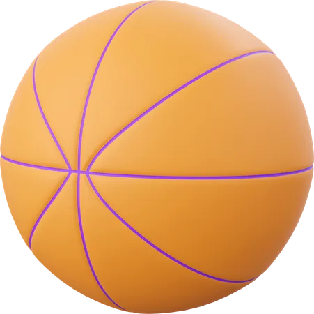 Basketball 3 D Illustration Elements Of School Supplies 3D Icon