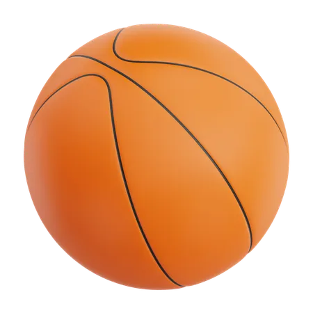 3 D Render Basketball Icon Illustration Isolated On Transparent Background 3D Icon