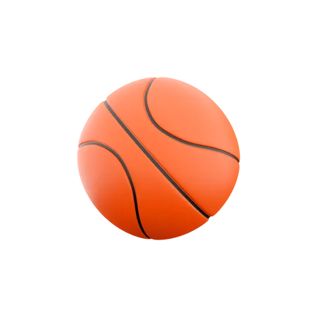 3 D Rendering Basketball Icon 3 D Render Important Part Of The Basketball Game Icon 3D Icon