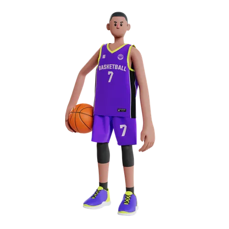 Basketball Athlete  3D Illustration