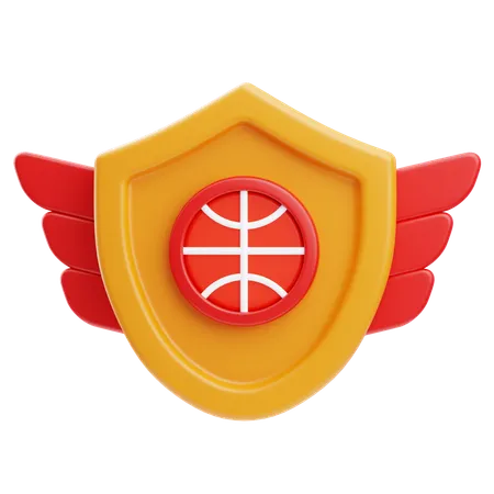 Basketball Badge  3D Icon