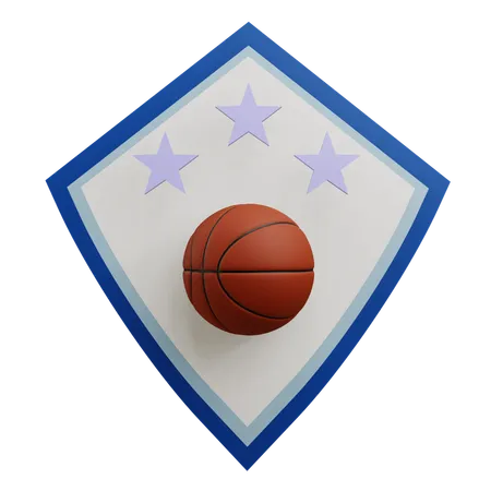 バスケットボールバッジ  3D Icon