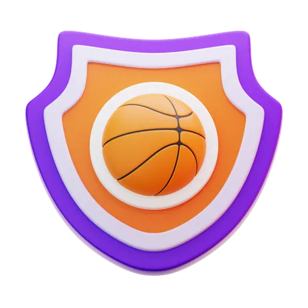 Basketball Badge  3D Icon