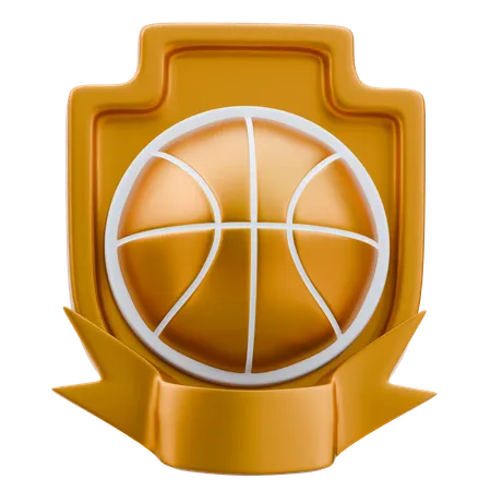 Basketball Badge  3D Icon