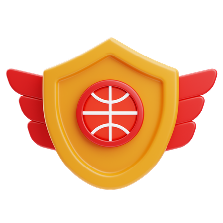 Basketball Badge  3D Icon