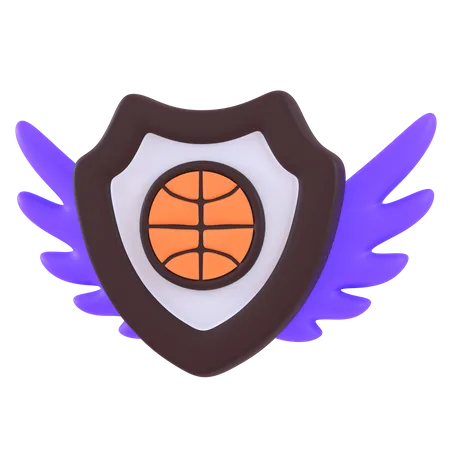 Basketball Badge  3D Icon