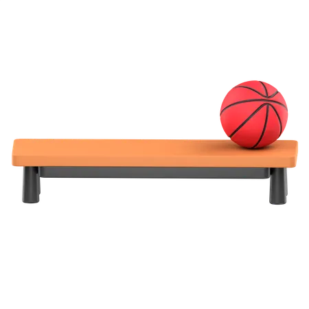 Basketball Bench  3D Icon