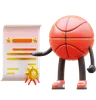 Basketball Character Get Certificate