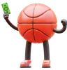 Basketball Character Get Money