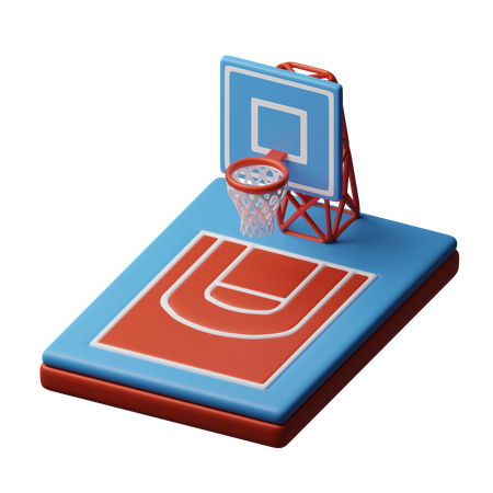 Basketball court  3D Icon