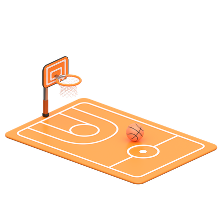 Basketball Court  3D Icon