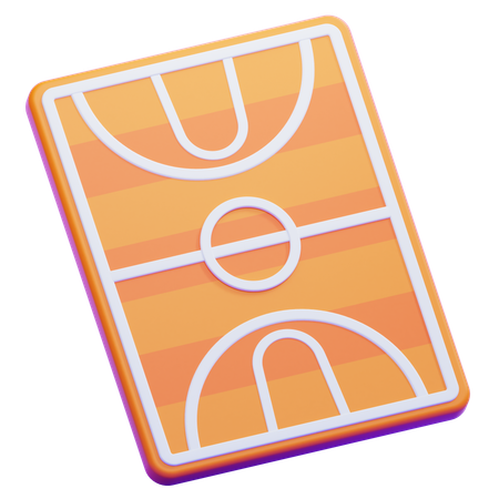 Basketball Court  3D Icon
