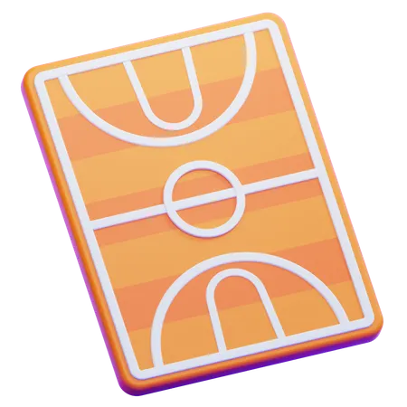 Basketball Court  3D Icon