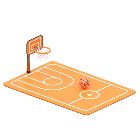Basketball Court  3D Icon