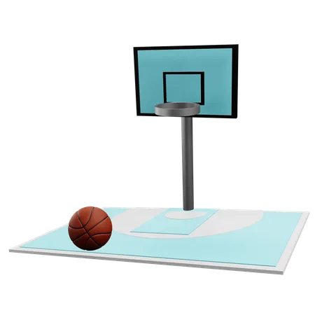 Basketball Court  3D Icon