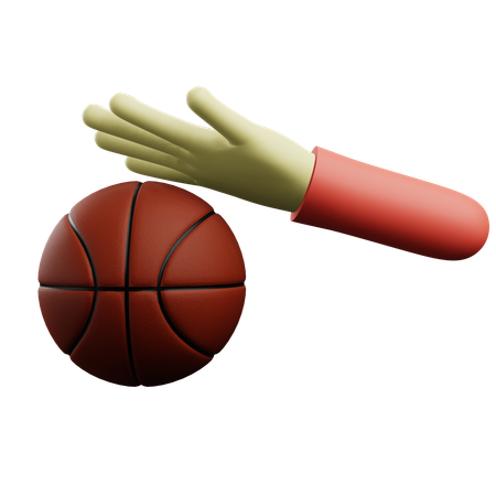 Basketball Dribble  3D Icon