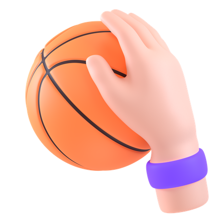 Basketball Dribbling Gesture  3D Icon