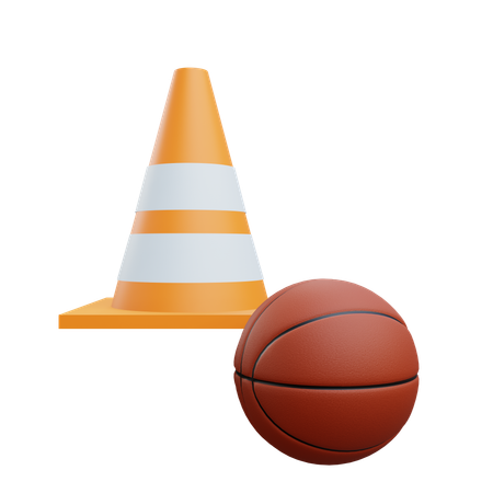 バスケットボールのドリル  3D Icon