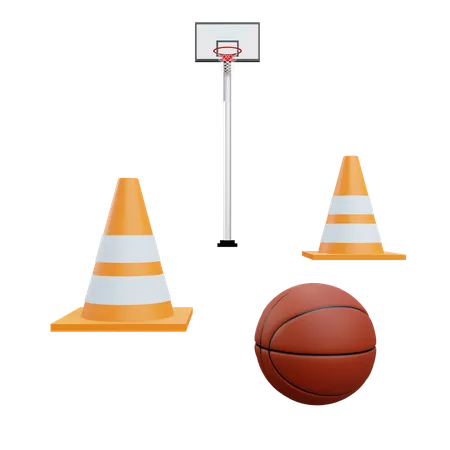 Basketball drill  3D Icon