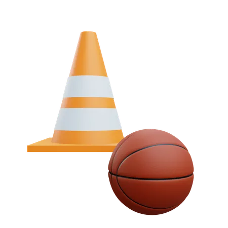 Basketball drill  3D Icon