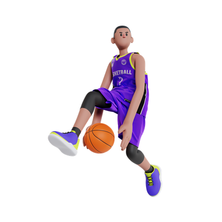 Basketball Dunk  3D Illustration