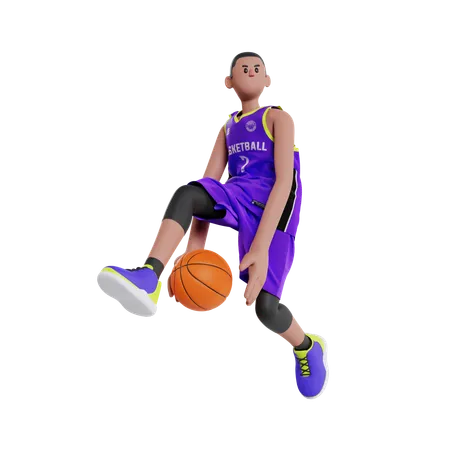 Basketball Dunk  3D Illustration