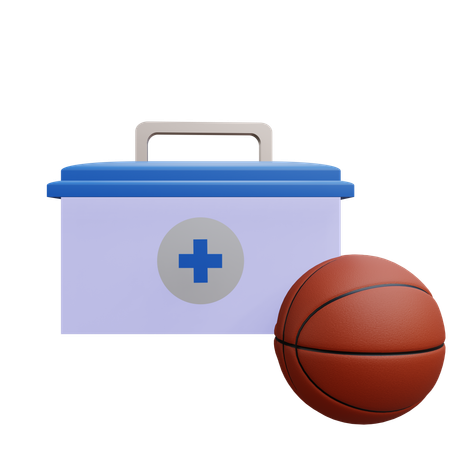 Erste Hilfe beim Basketball  3D Icon