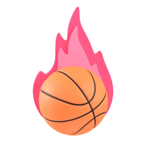 Basketball-Feuer  3D Icon