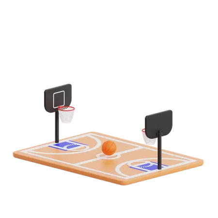 Basketball Field  3D Icon