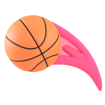 Basketball Fire  3D Icon