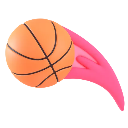 Basketball Fire  3D Icon