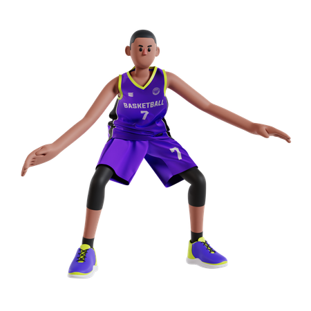 Basketball Game  3D Illustration