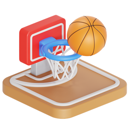 Basketball game  3D Icon