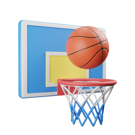 Basketball Hoop  3D Illustration