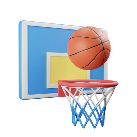 Basketball Hoop  3D Illustration