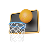 basketball goal 3d logo