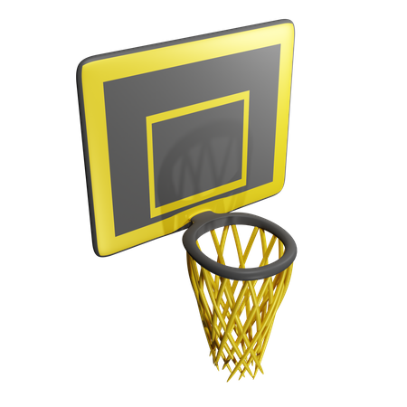 Basketball Hoop 3D Icon