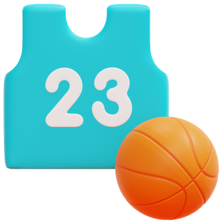 Basketball Jersey 3D Icon