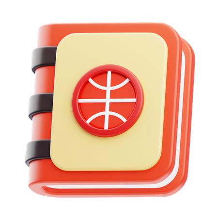 Basketball Knowledge Book  3D Icon