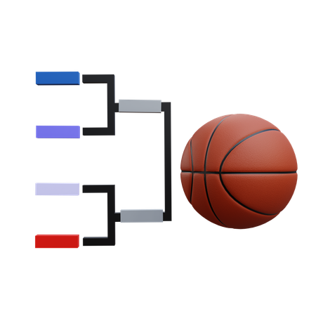 バスケットボールリーグ  3D Icon