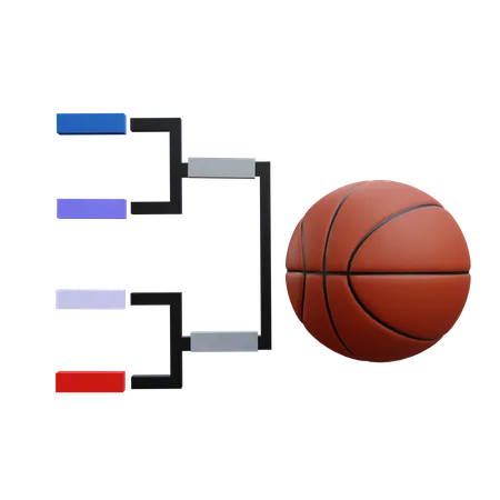 バスケットボールリーグ  3D Icon