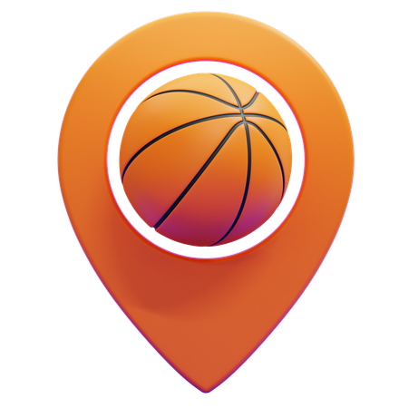 Basketball Location  3D Icon