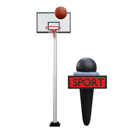 Basketball match live report  3D Icon