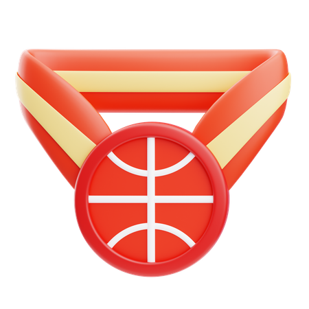 Basketball Medal  3D Icon