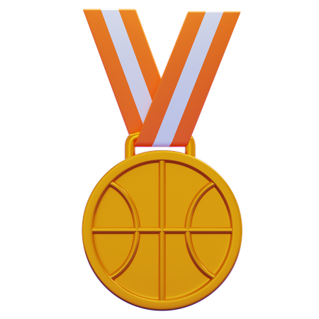 Basketball Medal  3D Icon