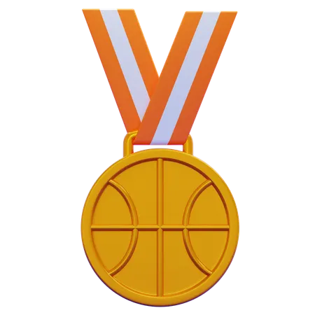 Basketball Medal  3D Icon